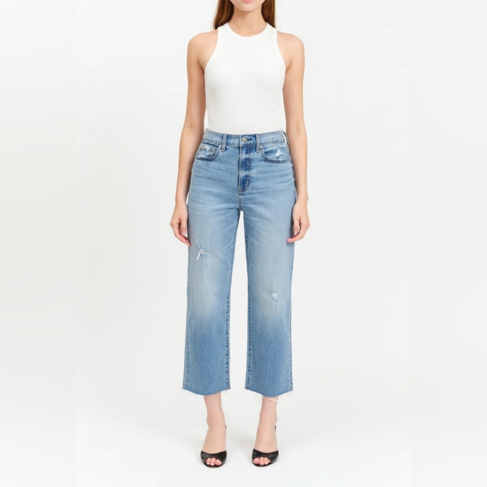 NWT DAZE SUNDAZE HIGH RISE STRAIGHT CROP JEANS IN MARINA VINTAGE, VARIOUS SIZES